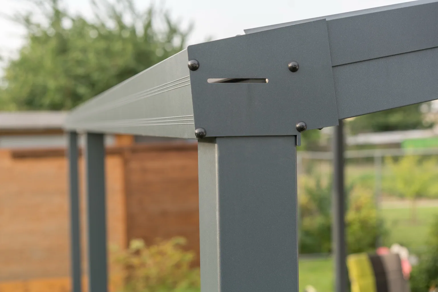 Aluminium Profil Detail für Terrassenüberdachung Blieskastel