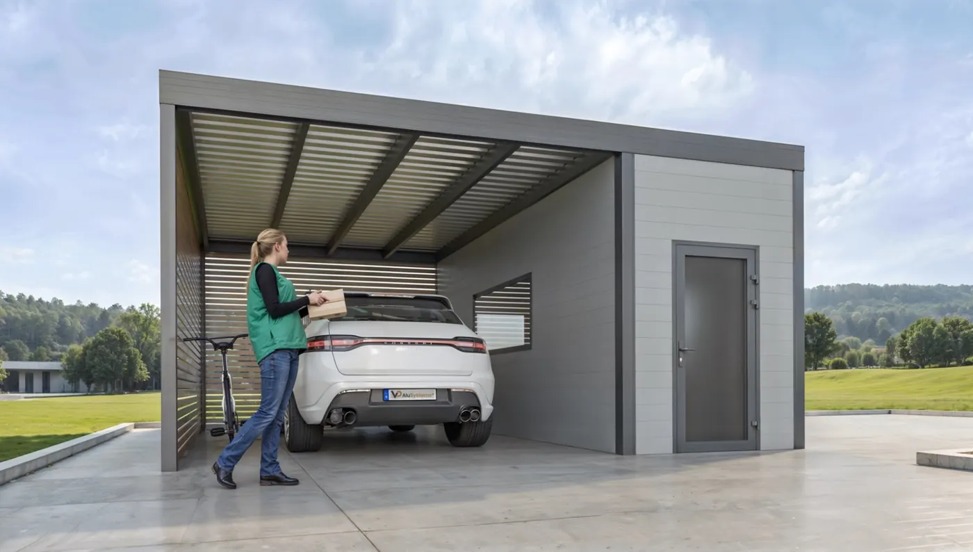 Carport Saarland Aluminium-Systemlösung von PS Alu-Systeme